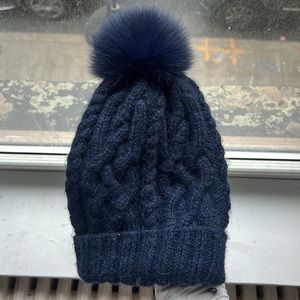 Eugenia Kim Navy Hat with Pom Pom